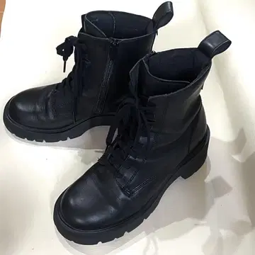 ecco 23.5cm 누벨 미드컷 부츠 가죽 레이스업