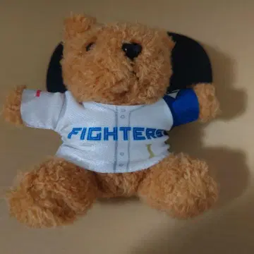 홋카이도 일본햄 파이터즈 곰 봉제 인형 키링 BIGBOSS 감독