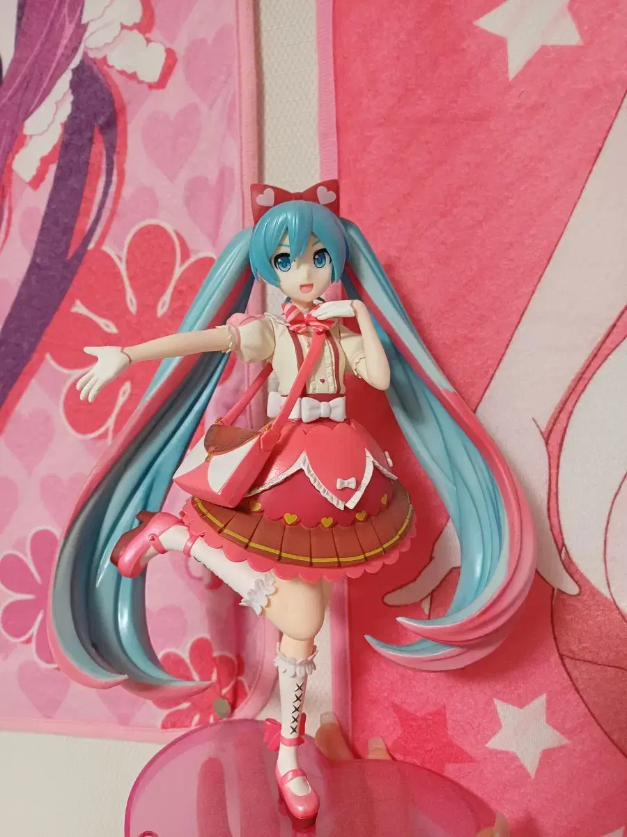 Includes shipping) Hatsune Miku Ribbon Heart Super Premium Figure SMP Bishoujo Figure