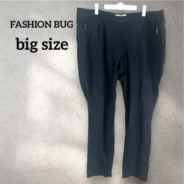 FASHION BUG [BIG 사이즈] 블랙 캐주얼 팬츠