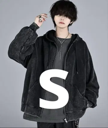 [ ADRER ] 케미컬 오버다이 헤비 웨이트 맨투맨 집업 후드티