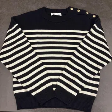 ZARA 보더 니트 니트 마린 니트 M 사이즈