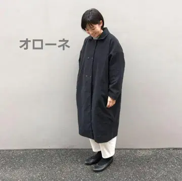 오로네 6개 버튼 벌룬 코트