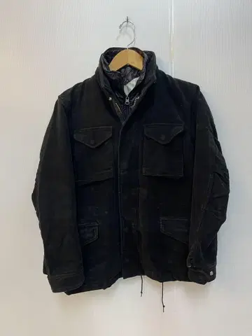 EDIFICE 에디피스 밀리터리 자켓 벨로아 블랙