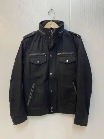 semantic design 밀리터리 자켓 M65 울 블랙