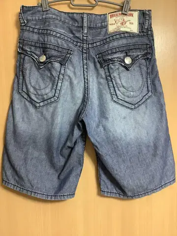 [ 사이즈 32 ] TRUE RELIGION 하프 팬츠 데님