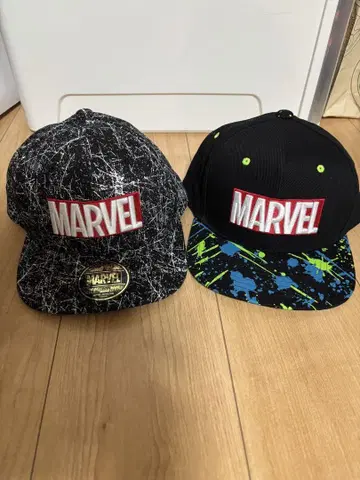 MARVEL 스플래쉬 디자인 야구 모자 2개 세트 미사용
