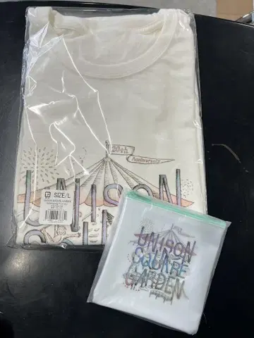 미개봉 새상품 유니슨 스퀘어 가든 T셔츠 굿즈 세트 L 사이즈