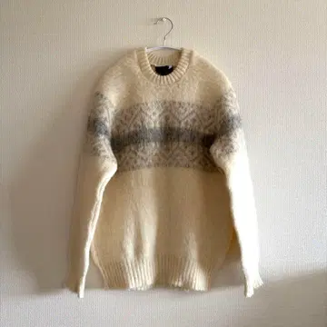 아이슬란드 니트 스웨터 노르딕 무늬 북유럽 빈티지