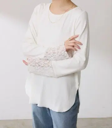 T셔츠 C NOTE/ 밑단 시어 아론T 여성용