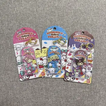 산리오 캐릭터 아크릴 키링 3개 세트
