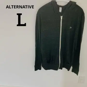 하나뿐인 ALTERNATIVE [ L ] 다크 그레이 후드티 얇은 소재