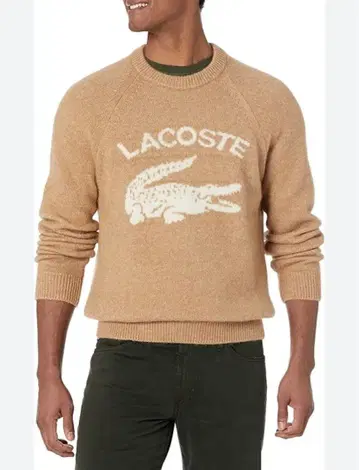 LACOSTE 베이지 니트 스웨터