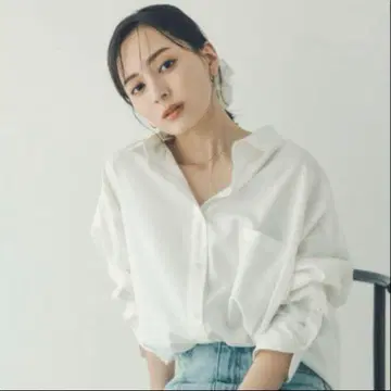 anuans 스탠다드 셔츠 화이트 화이트