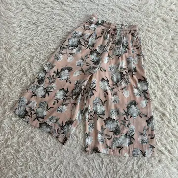 코코딜 꽃무늬 팬츠 꽃무늬 와이드 팬츠 가우초 팬츠