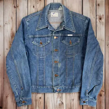 80s Wrangler USA제 화이트 택 데님 자켓 G