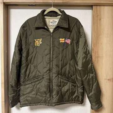 HOUSTON 퀼팅 밀리터리 자켓 X-LARGE