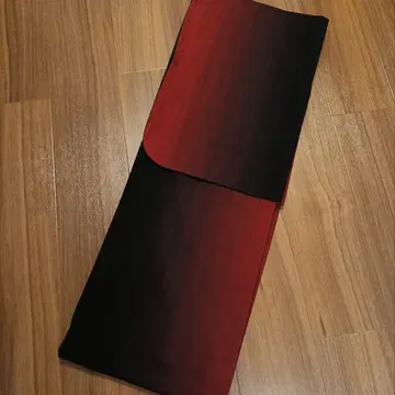 단옷기모노 가을 빨간색과 블랙 그라데이션 기모노 면 ?