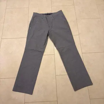 그레이 체크 무늬 골프 팬츠