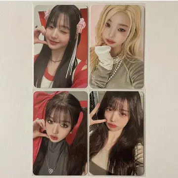 IVE 원영 I'VE MINE 4형태 봉입 트레이딩 카드 4장 컴프