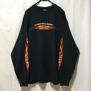 할리데이비슨 파이어 패턴 프레임 롱T 00s