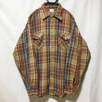 60s Osh Kosh 오슈코슈 뱀 플란넬 셔츠 vintage