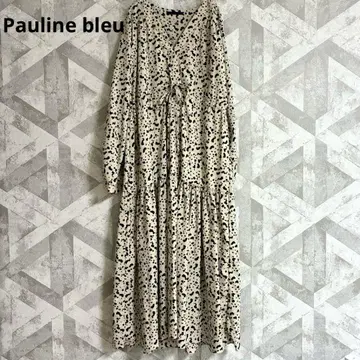 미사용급 Pauline bleu 폴린느 브로 티어드 롱 원피스