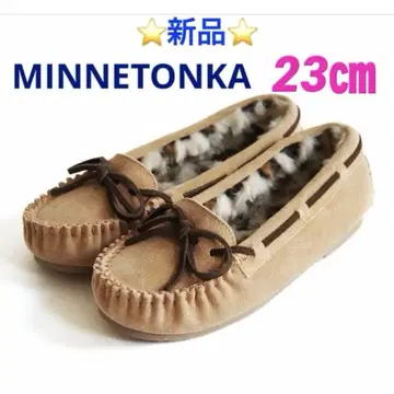 새상품 MINNETONKA KIMMY 퍼 모카신 23cm