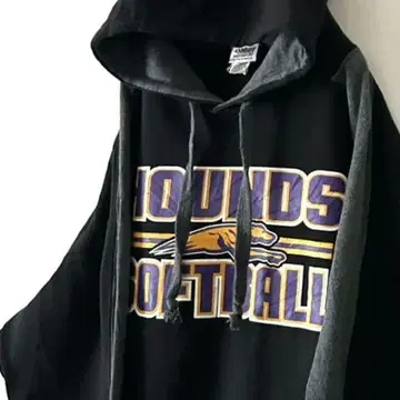 배저 HOUNDS 맨투맨 후드티 2XL 블랙 블랙 구제 의류