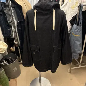 Lee 후드 부착 다크 데님 후드티