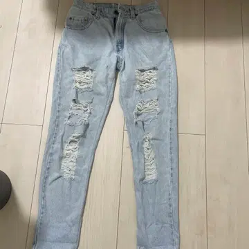 Levi's 550 루즈핏 테이퍼드 청바지 W28 L30 구제 의류