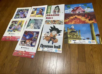 드래곤볼 제일복권 클리어 포스터 & 비주얼 시트 묶음 판매 (11장)