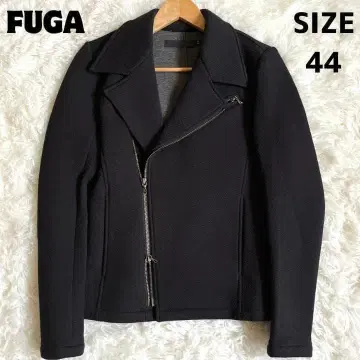 FUGA 후가 라이더 자켓 더블 지퍼 폴리에스테르 면 블랙 M