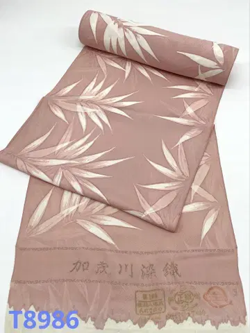 코몬 수제 가모가와 염직 문양 디자인 순수 실크 옷감