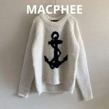 TOMORROWLAND MACPHEE 앵커 니트 알파카 울 화이트