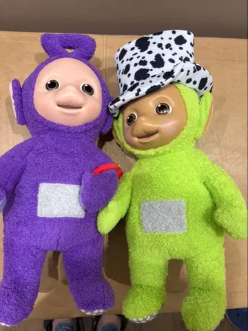 텔레토비즈 봉제 인형 대형 2체 세트