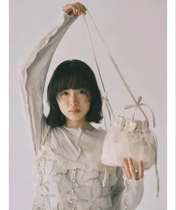 [ merry jenny ] Butterfly 튤 미니백 아이보리