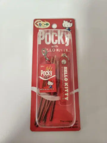 글리코 Pocky with Hello Kitty 스트랩
