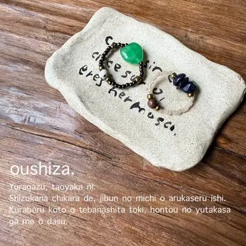 반지는 황소자리 세트 (반지 2점 + 플레이트)