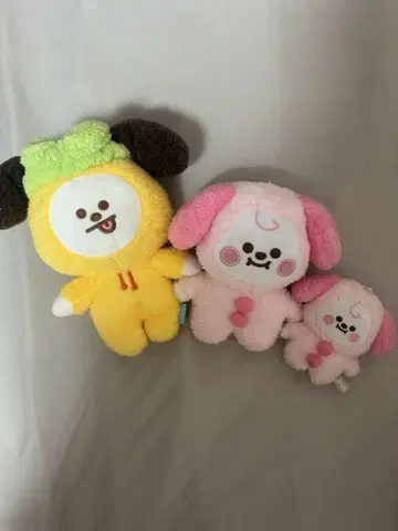 지민 봉제 인형 3개 세트