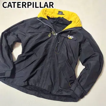 [ CAT 캐터필러 ] 나일론 자켓 후드 부착 블랙 L 사이즈