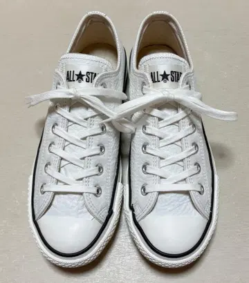 컨버스 일본제 가죽 올스타 J 화이트 OX 25cm 새상품