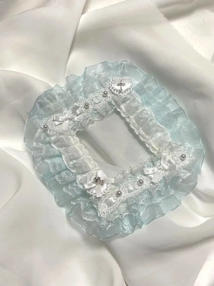 Blue Lace Handmade Top Loader Decoration - Enstar Bluelock ZB1 Boynextdoor Lace Top Loader Decoration