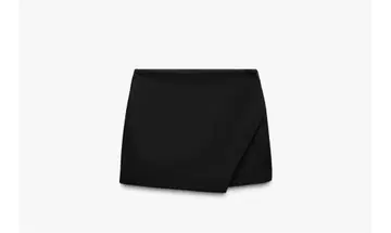 [ 미사용 새상품 ] ZARA 비대칭 스코트 s 블랙