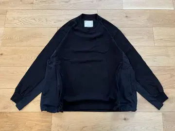 Sacai 스포츠 믹스 롱 슬리브 티셔츠 도킹 롱티 사카이