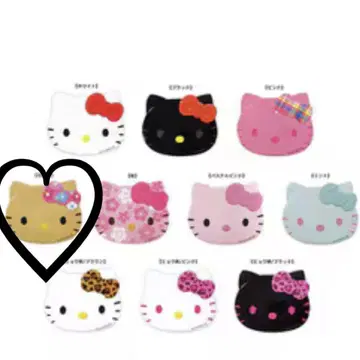 새상품 hello kitty 페이스 캔뱃지 일광화상 헬로키티 갸루