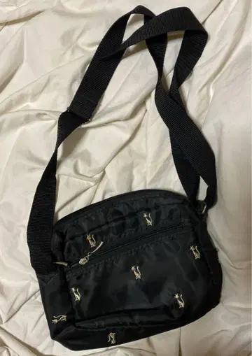 페어리덴 고양이 자수 숄더백