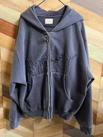 bless u pigment zip hoodie