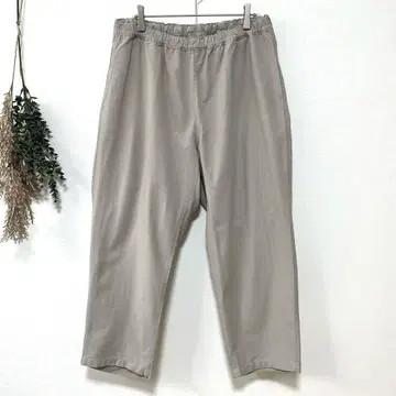 [무지 라보] MUJI LABO 태번수 와이드 크롭 팬츠 S 그레이