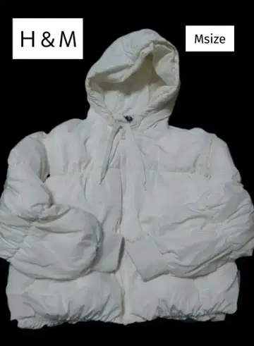 H&M 후드 부착 다운 자켓